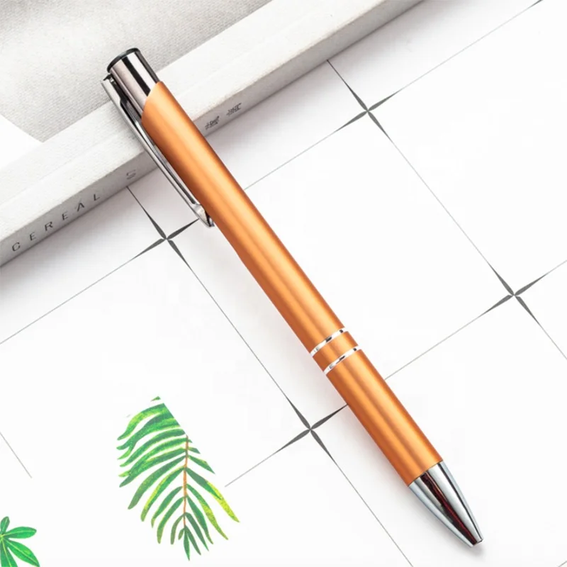 Metal printed logo pen sale promotional custom logo pen metal ball ballpoint pen