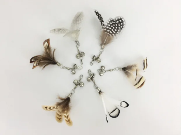 Interactive Plush Feather Cat Stick Teaser Cat Toy rod Kitten Suction Cup With Feather Bells Wire