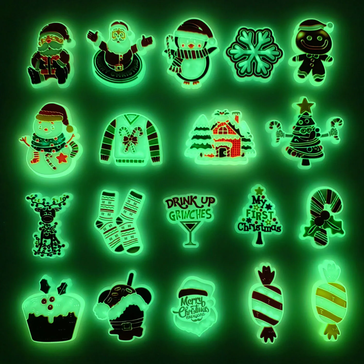 2023 Qiduo Shining Dog Squid Allow Best Friends Office Nightlight Christmas Charm Crocodile Shoes Charm