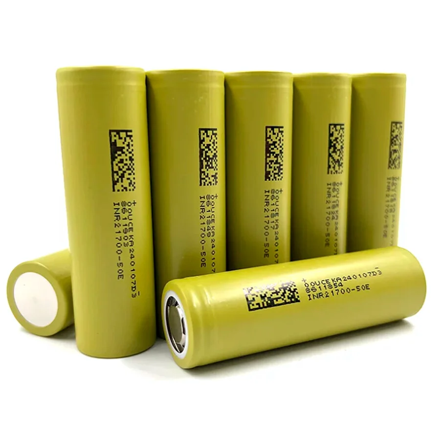 Excellent Quality Lithium Ion Battery a Grade Dmegc 21700-50e 3.7v 21700 5000mah 15a 3c Discharge for Flashlight Battery