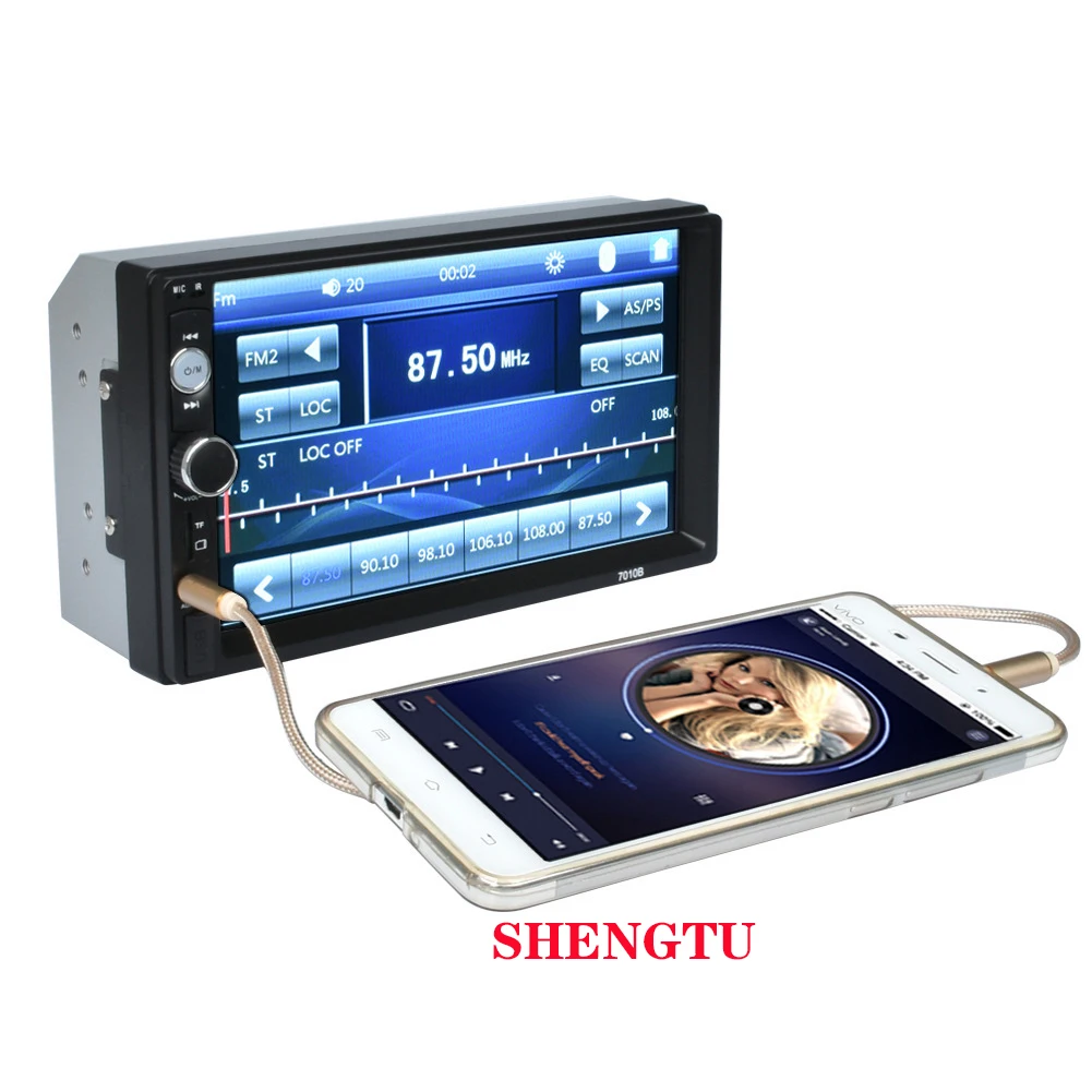 Авто радио плеер 2 Din 7 дюймовый сенсорный экран HD автомобильный стерео мультимедийному плееру, зеркальная Ссылка/FM/TF MP5 MP4 MP3With аксессуары