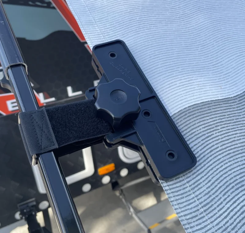Awnlux extra wide caravan awning de-flapper clamp for rv awning fabric