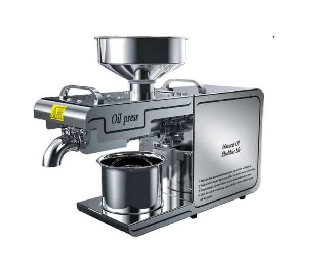 Бытовой пресс для масла из нержавеющей стали, машина для Извлечения мелкого арахиса, льняного семени, ореха, оливкового масла