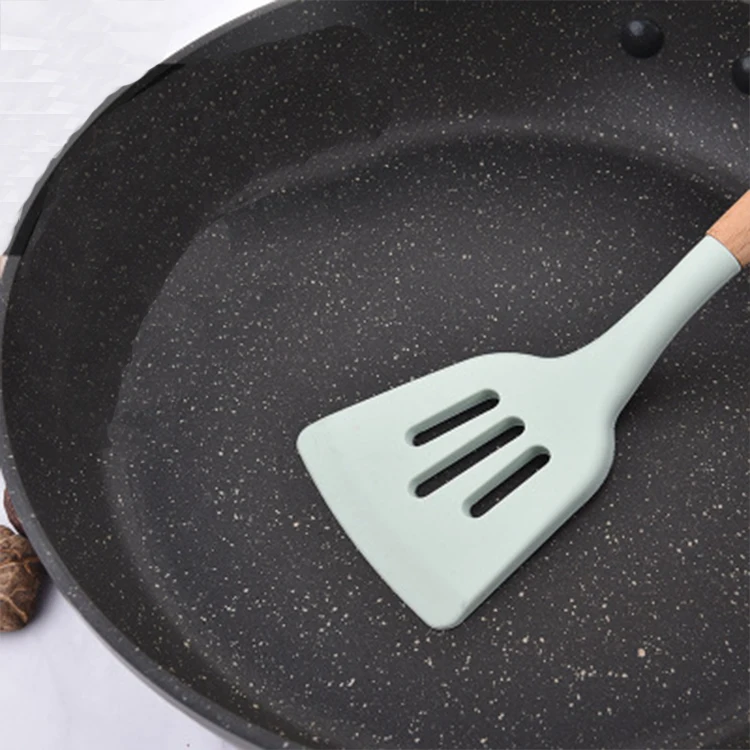  Набор кухонной утвари силиконовые кухонные принадлежности 10 шт. набор инструменты деревянные ручки лопатка посуды