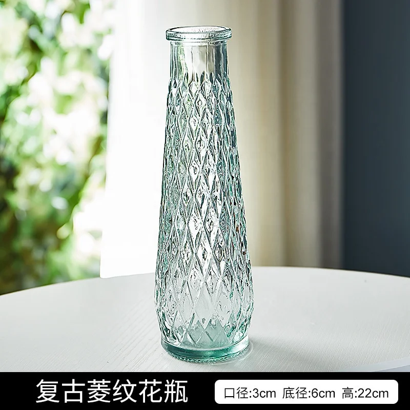 MF-L507Glass ваза для цветов с тиснением