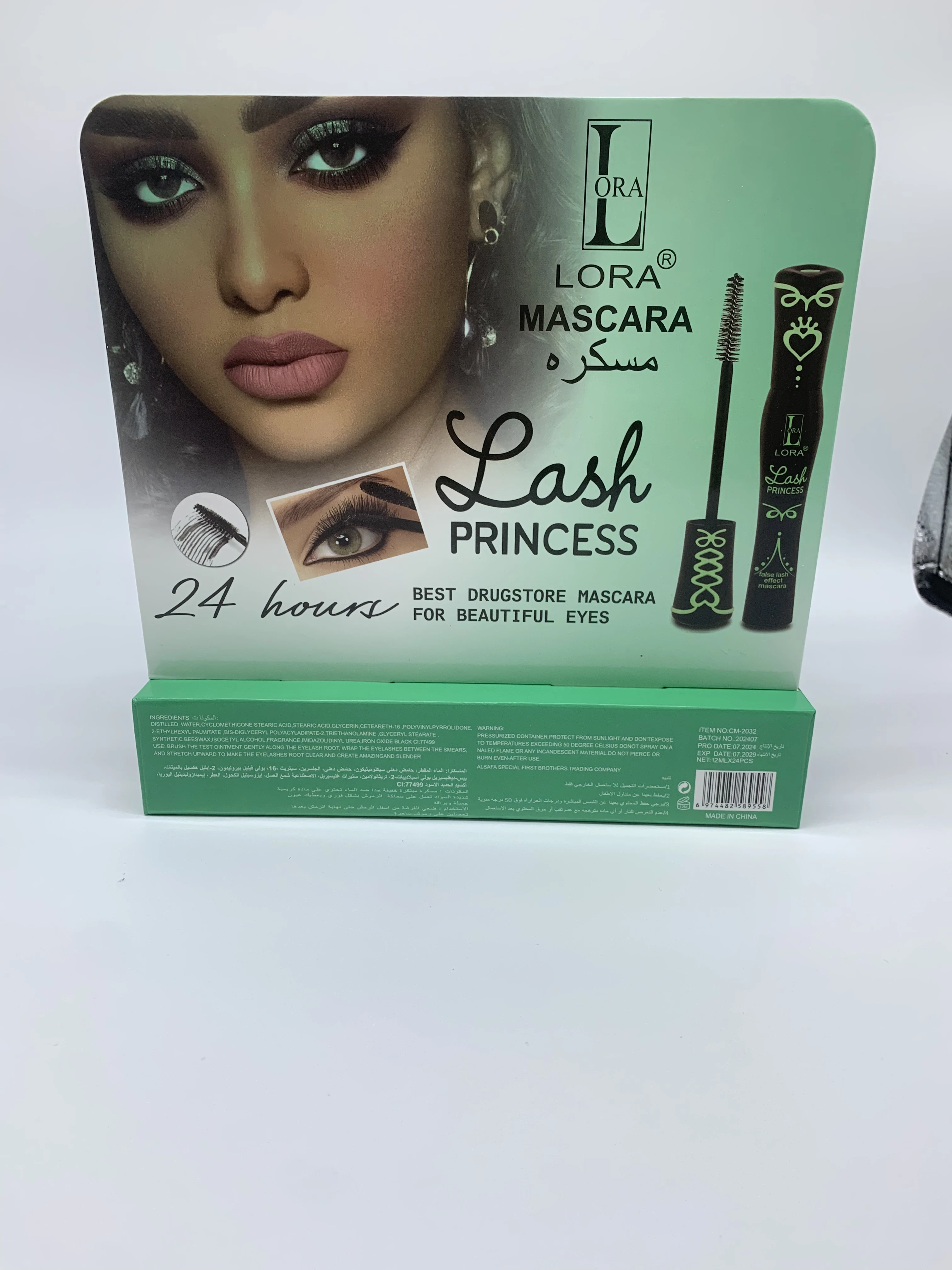 LORA 2024 best-selling wholesale black mascara waterproof curl naturally does not stain easily