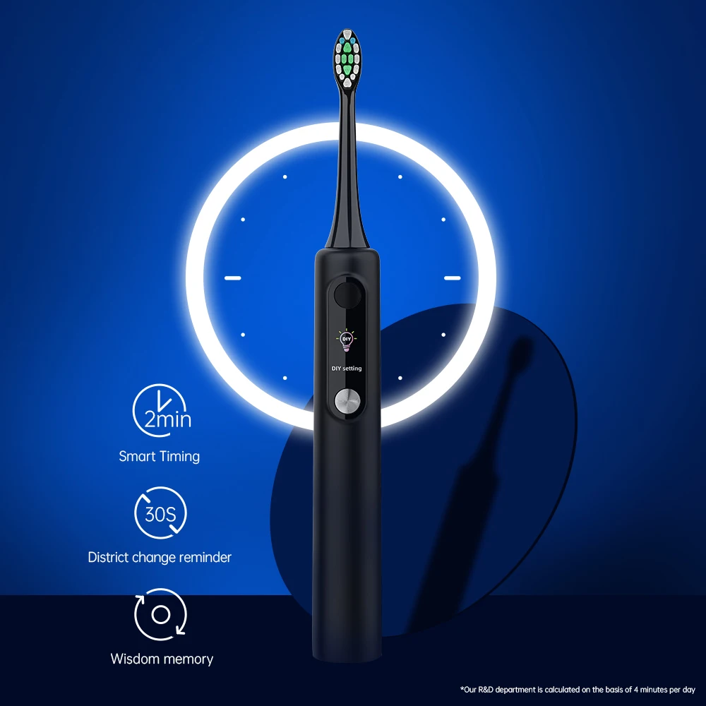 Or-Care SN-P1 Private Label Oem Wholesale Quality Adult Automatic Whitening Rechargeable Customized LED Electric Toothbrush