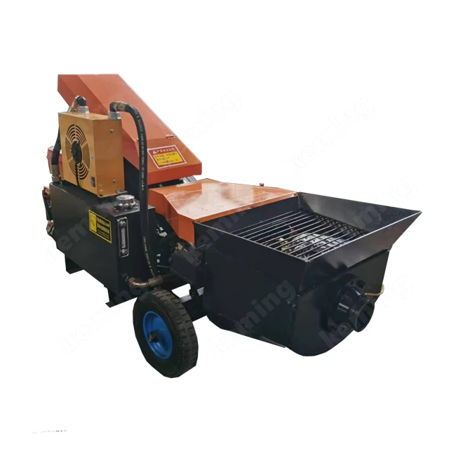 80 mm conveying pipes diesel concrete pump 19 mm aggregate pump for house floor build