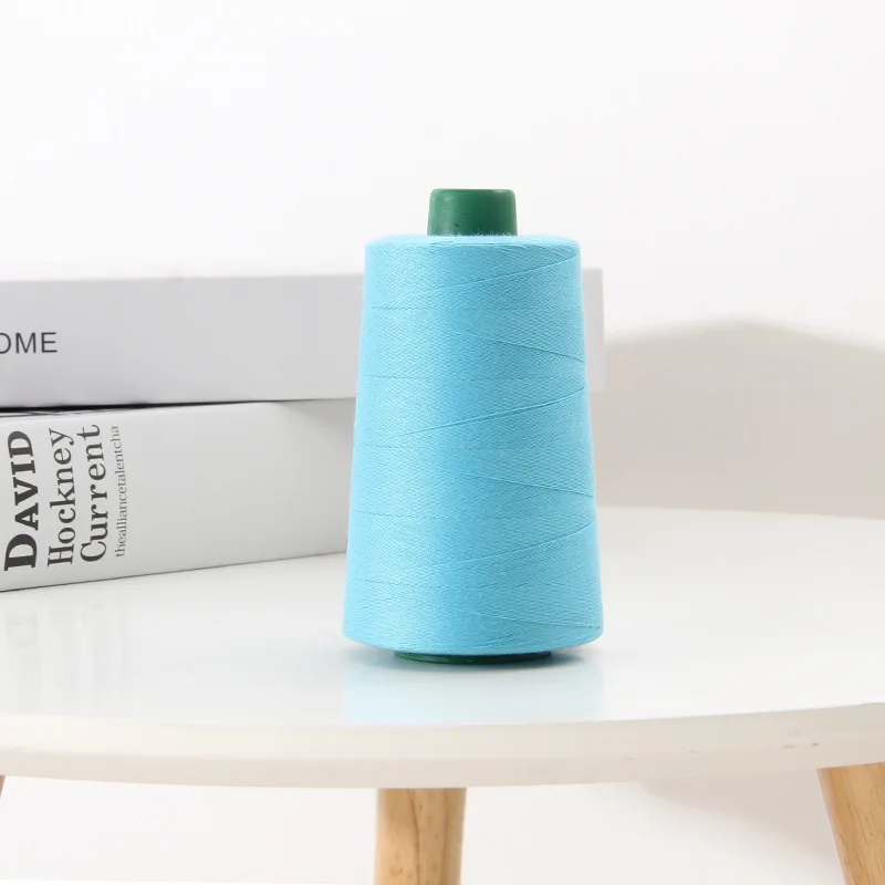 Acceptable low MOQ colorful 100% polyester 202 sewing thread for sewing all kinds of clothes