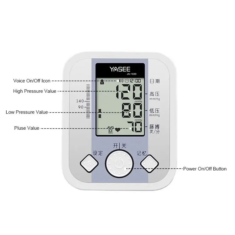 Fully Automatic Blood Pressure Monitor Bp Machine Arm Style Digital Blood Pressure Monitor