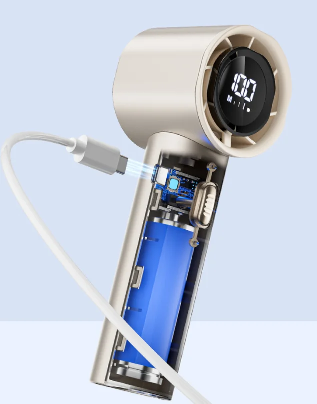 strong wind Wholesale Portable USB charging Handheld Fan 3 Speed Outdoor Travel Summer Fan Handheld Mini fan