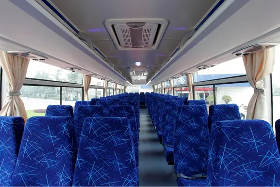YUTONG ZK6126D 70 passenger seats coach bus with TV Screens and  USB charging port in right hand drive
