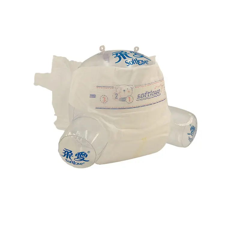 Softlove S60 Platinum Breathable Customized Elastic Waistband Disposable Diaper Baby