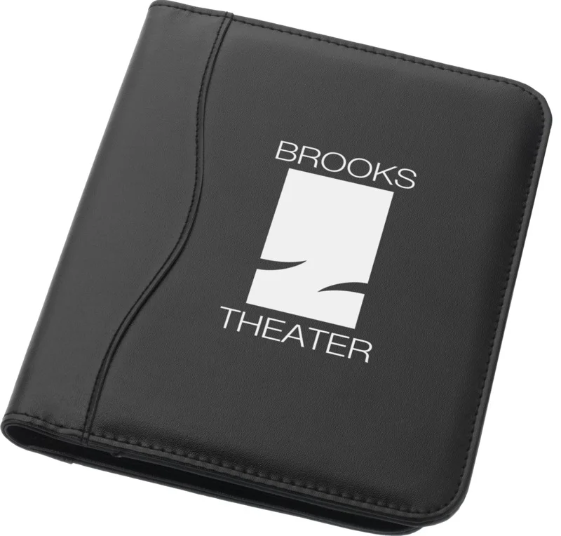 Mini Padfolio/Junior Portfolio Folder Case, Business A5 Binder Organizer Notepad for Men Women, 5 x 8 Writing Pad Included