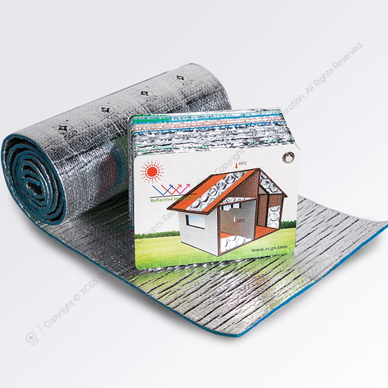 XPE Aluminum Foam Insulation Closed Fireproof Radiant Barrier Thermal Shield Insulator for Roof Insulation