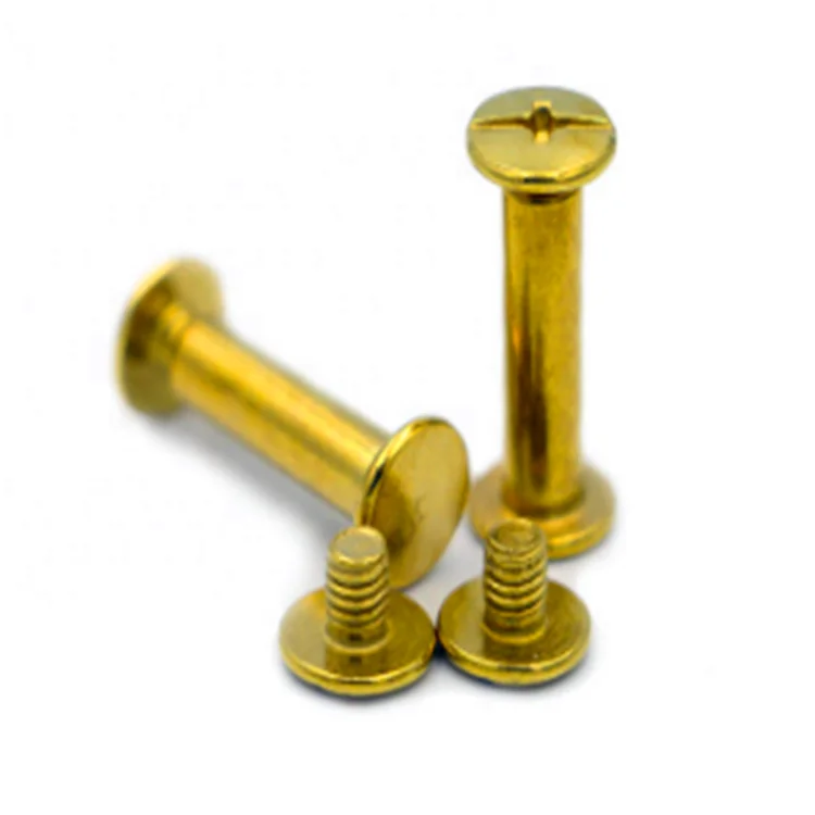 
Custom made brass m5*10 chicago screw for leather belt 