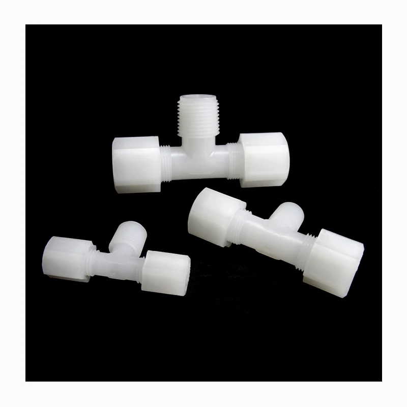 Заводская оптовая продажа PVDF мужские футболки 1/4*1/8NPT пресс-фитинг трубы