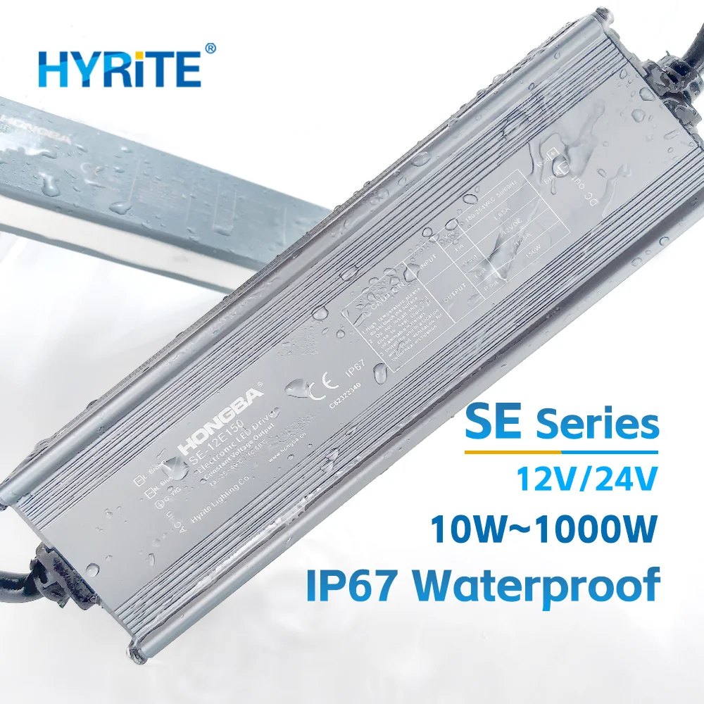 10W 20W 40W 100W 400W 1000W Waterproof AC to DC Switching LED Power Supply 12V 24V IP67 Mean Well Led Driver LED Module Strip
