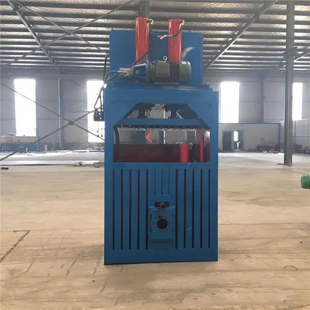 Small multi-functional vertical hydraulic waste paper baler can plastic bottle compression block strapping machine