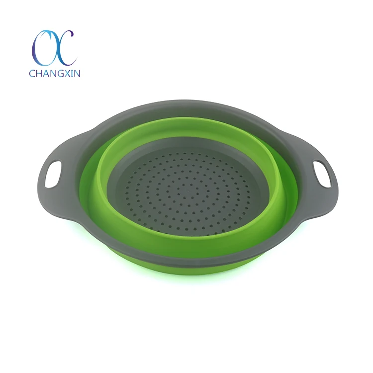 Kitchen Collapsible Colander Portable Fruit Vegetable Basket Wash Drain Basket