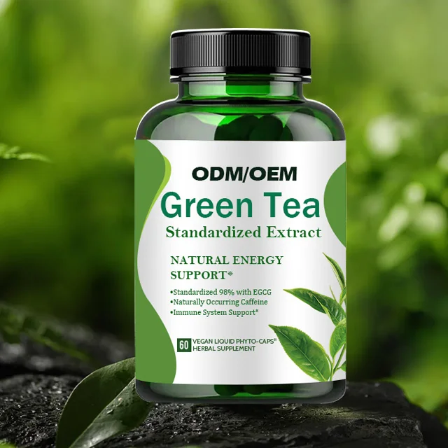 OEM Supply Herbal Supplement Green Tea Extract Stay In Shape L- theanine Capsules burn off the pounds Green Tea Capsule