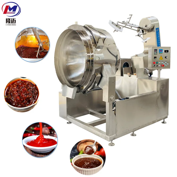 High Quality Steam Electric Planetary Cooking Machine Industrial Automatic Sausage Fried Rice Cooking Machine for Sale
