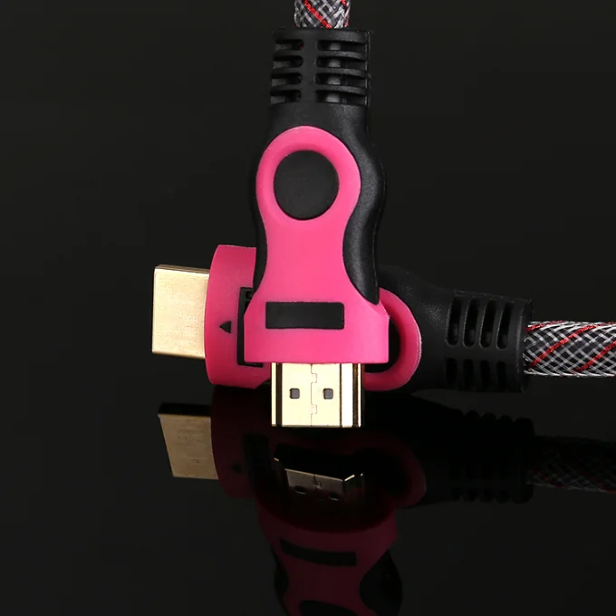 BAJEAL HDMI Шнур 1.5м-20м 24к Позолоченный Штекер Мужчина-Мужчина плетеный 1.4 Версия 1080p 3D кабель для HDTV XBOX PS4