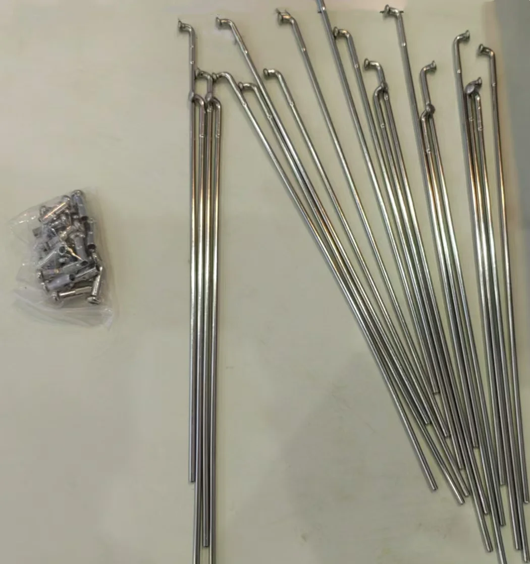 Stainless Steel Change Diameter 14G Bike Spoke 8-13G E-bike Motorcycle Spoke With Nipple