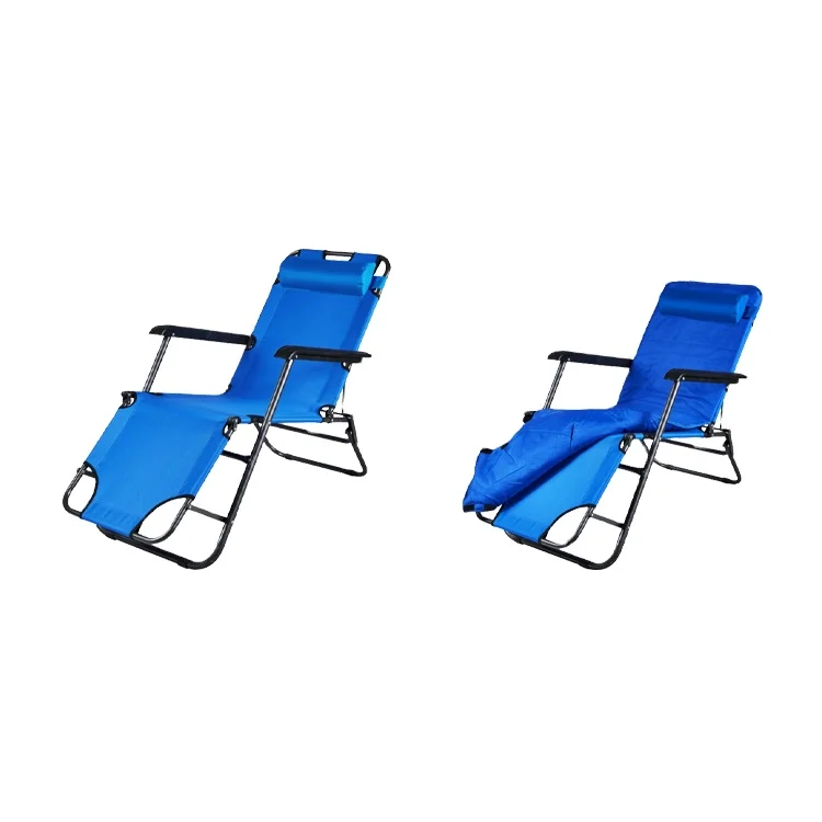 
Outdoor Portable Folding Reclining Beach Chair 