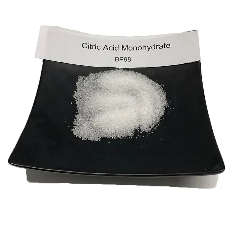 Food grade citric acid monohydrate powder BP98 8-80mesh