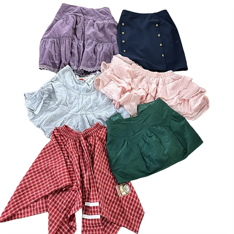 Wholesale Ladies sexy cotton zipper shorts used clothes bale 45kg second hand clothes bulk