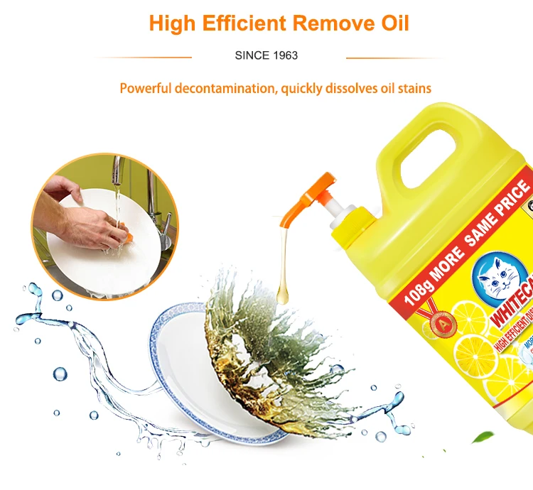 Kitchen Natural Eco-friendly High Efficient Remove Lipde Powerful Decontamination Dishwashing Liquid