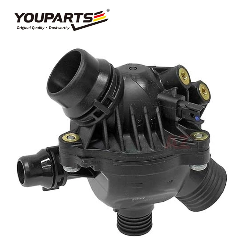 Youparts New Engine Coolant Thermostat Assembly OEM 11537536655 Auto Parts For BMW 530 Thermostat