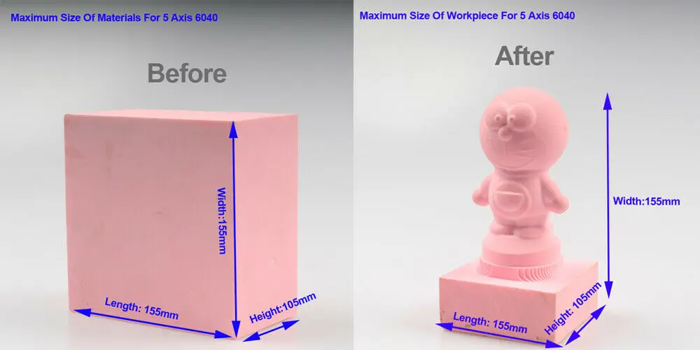 HY6040 5axis cnc tooth brush mold  milling engraving router machine