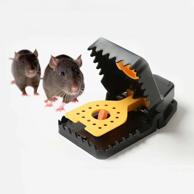 New design 4pcs safety strong spring mouse traps sensitive large size plastic mousetrap