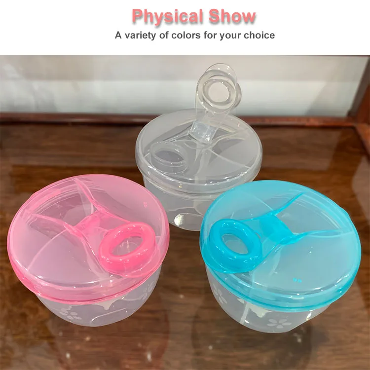 
Baby Milk Powder Container Baby Milk Powder Container Portable Formula Food Storage Dispenser Infant Bottle Pink 