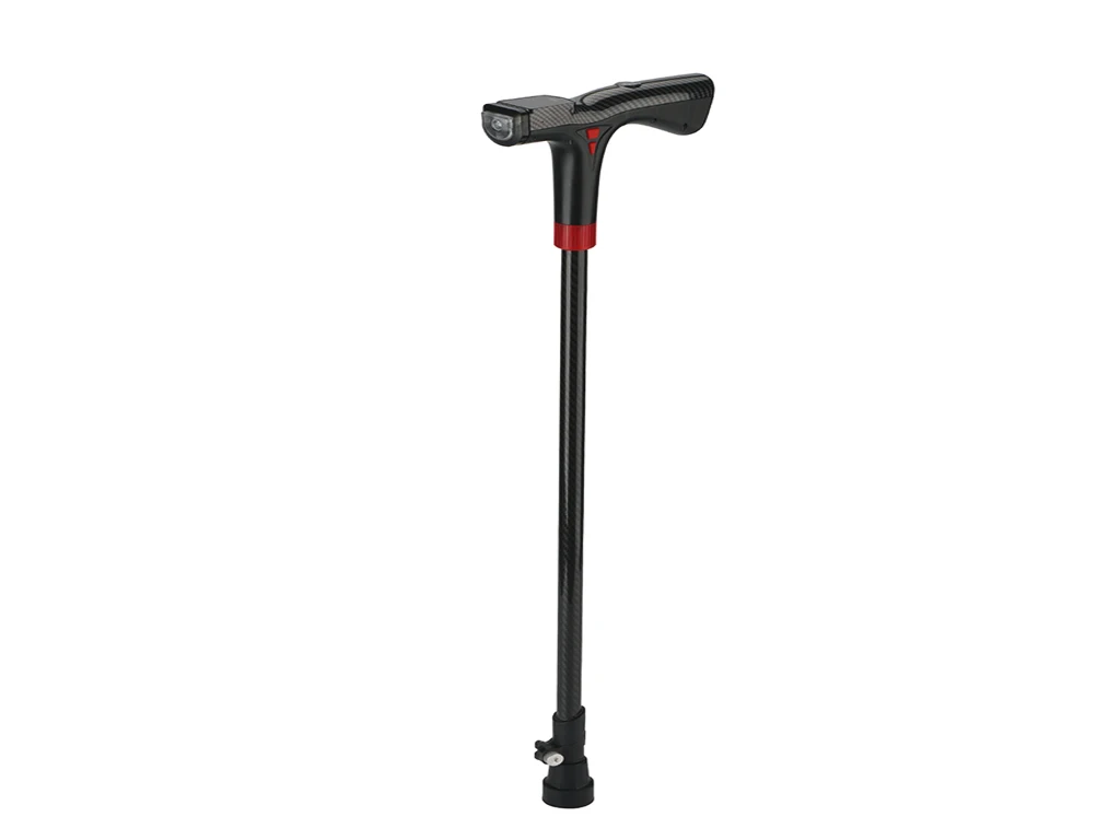 4G GPS Hiking Stick Tracker Smart Walking Cane Heart Rate Monitor and Fall Detection Alarm GPS Locator