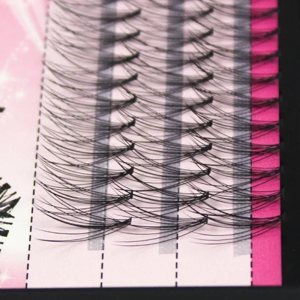 10P Individual Eyelashes Hot Sale 10D Lashes Hand Made Synthetic Hair Lashes Extensions Natural Cluster Lashes Wholesale
