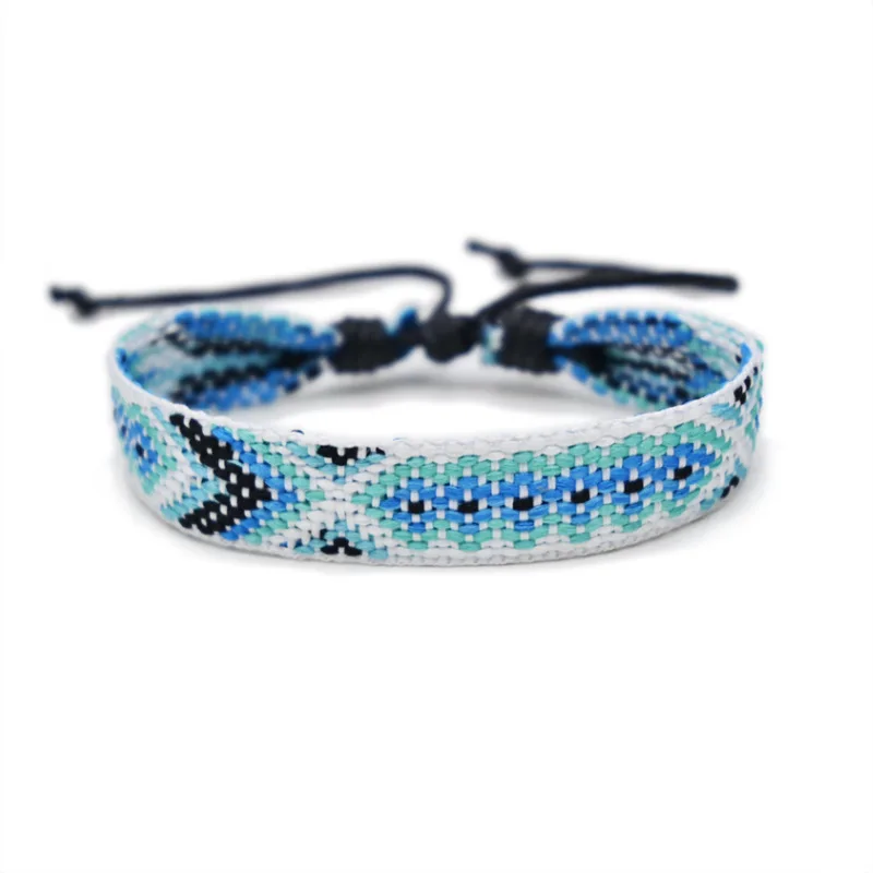 Ethnic Style Braided Bracelet Colorful Tassel Lucky Friendship Hand Rope Woven Bracelet Red White Rope Bracelet