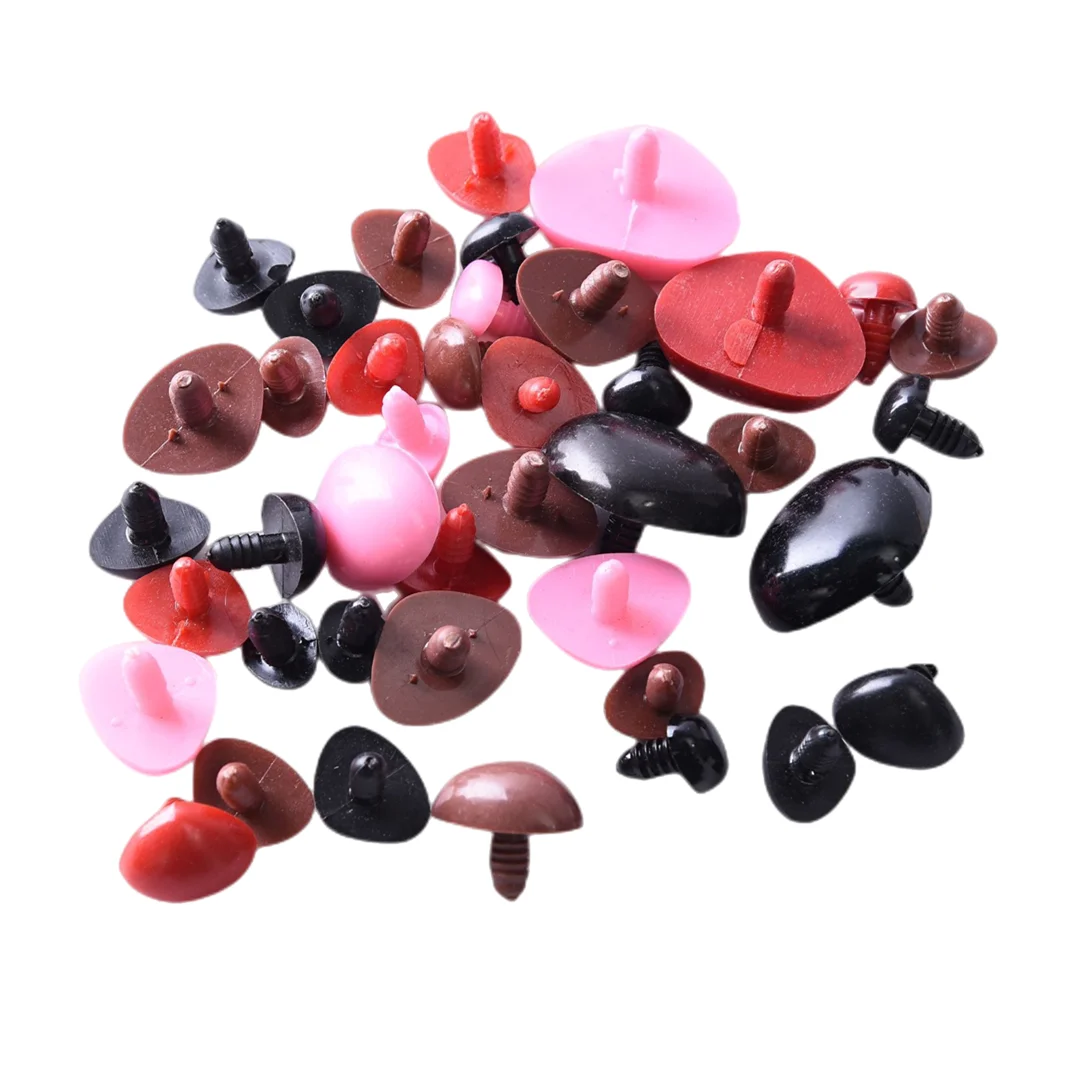 100pcs/bag Plastic Safety Triangle Nose for Toy Doll for Teddy Dog Stuffed Animals Dolls Accessories