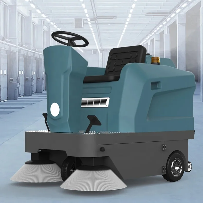EVERLIFT Industrial Automatic Vacuum Floor Sweeper Machine Ride On Electric Street Road Sweeper M-1250