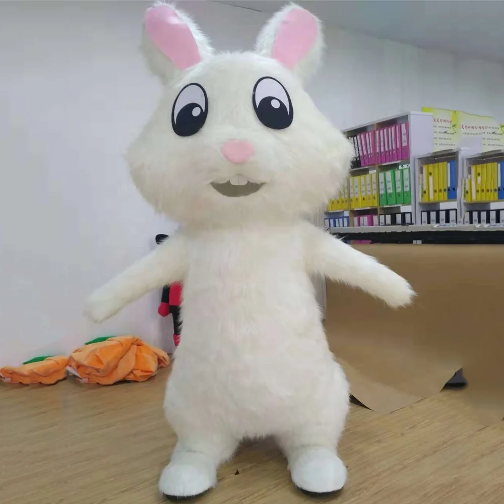 
Lovely costumes Adult Christmas Carnaval Halloween Fancy inflatable mascot rabbit costume 