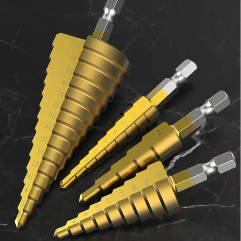 Step Drill Bit 4-32 High Speed Steel M35 for metal, wood, stainless steel soft drilling