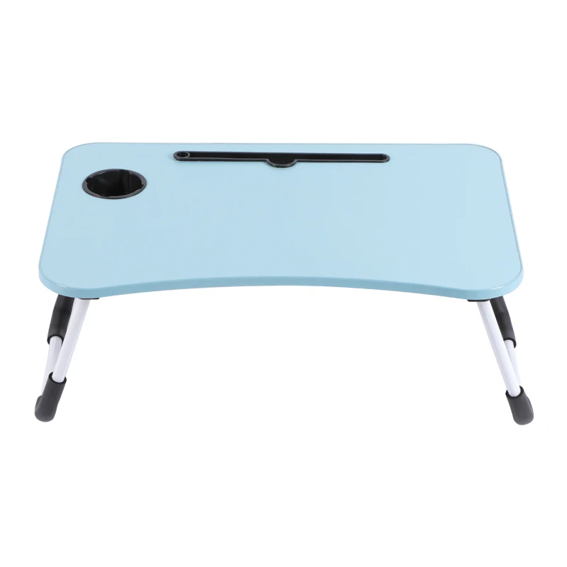2022 hot sell Low price Children furniture Lazy Folding Study Drawer Table With Slot for Phone or Cups Stand in Bed iPad Table