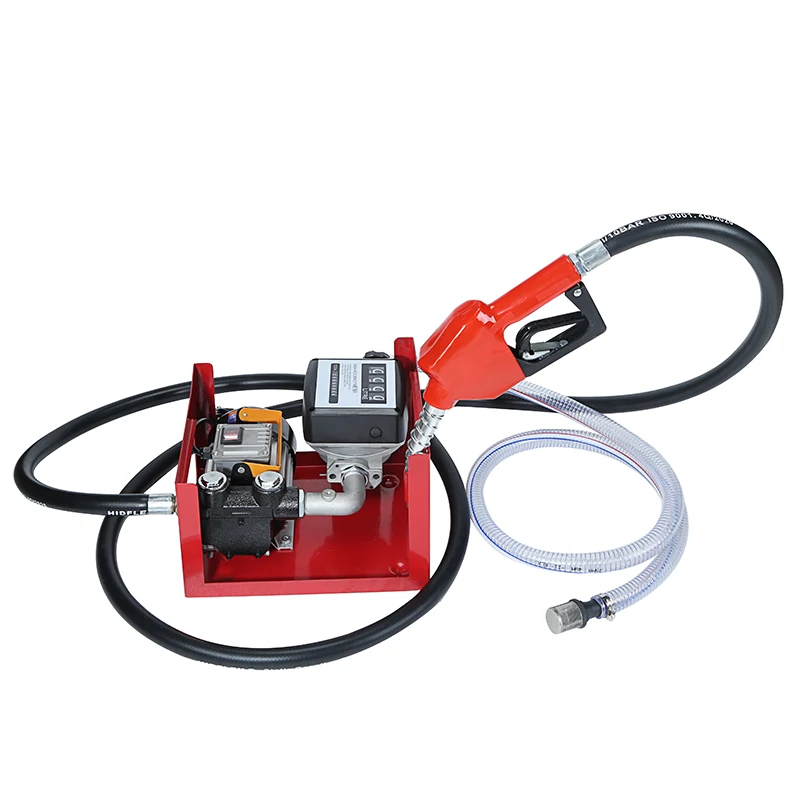 Electric portable refueling 110V 220V 550W battery operated diesel gasoil oil kerosene transfer pump bomba kit with nozzle hose