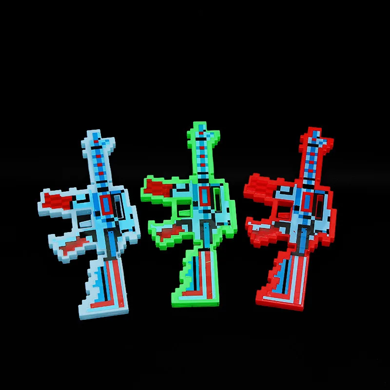 RTS LED Flashing Mosaic Pixel gun Wars Lightsaber With Sound Light up toys For Kids Boys