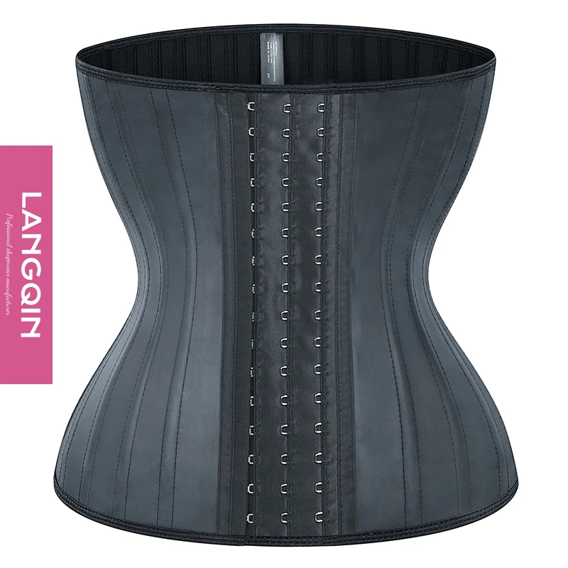 LANGQIN  Women comfortable slimming corsets girdles Underbust 25 Steel Boned Waist packaging sweat waist trainers