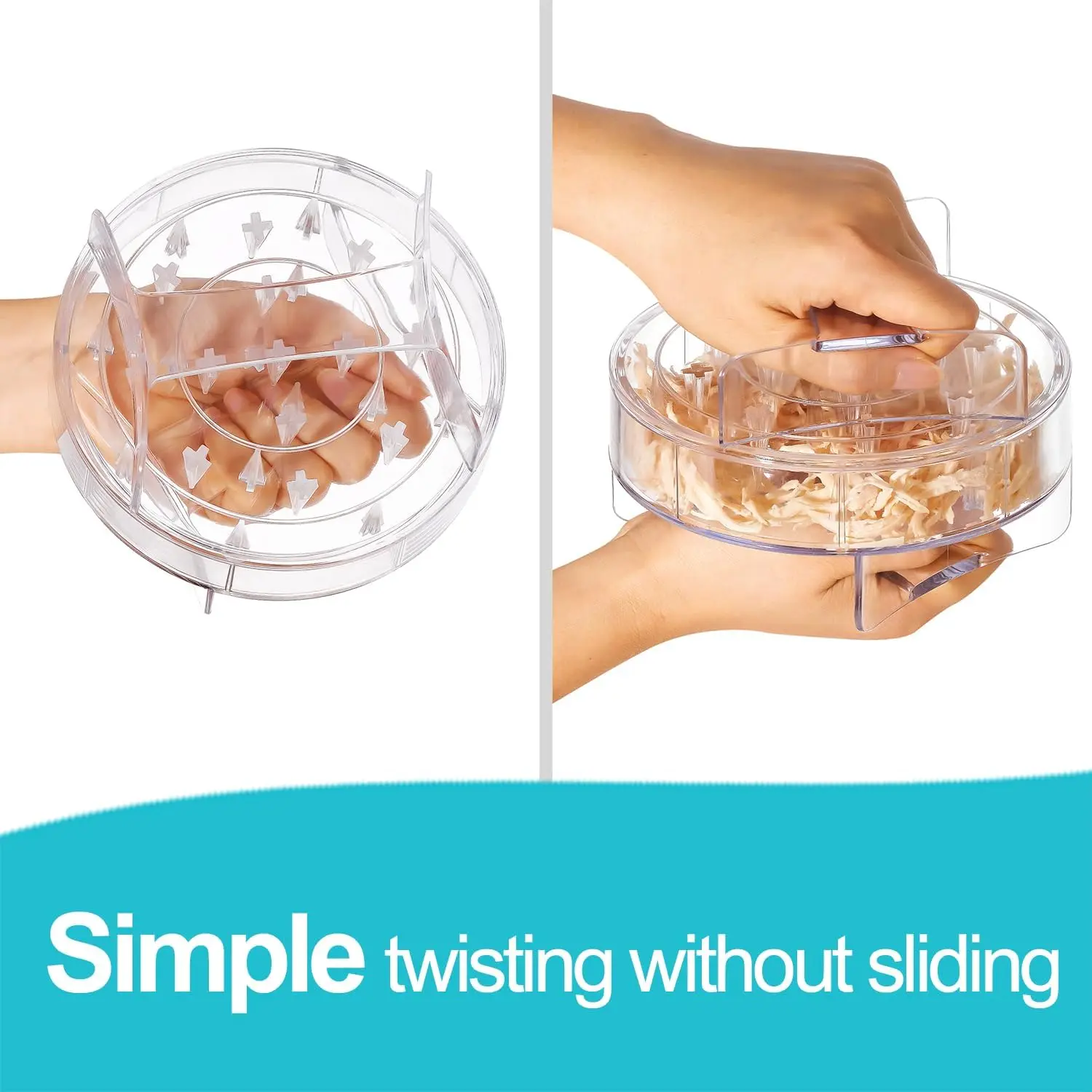 New Arrivals Transparent Chicken Meat Shredder  tool  Twist suitable for grinding beef pulling pork and chicken mincing  mince