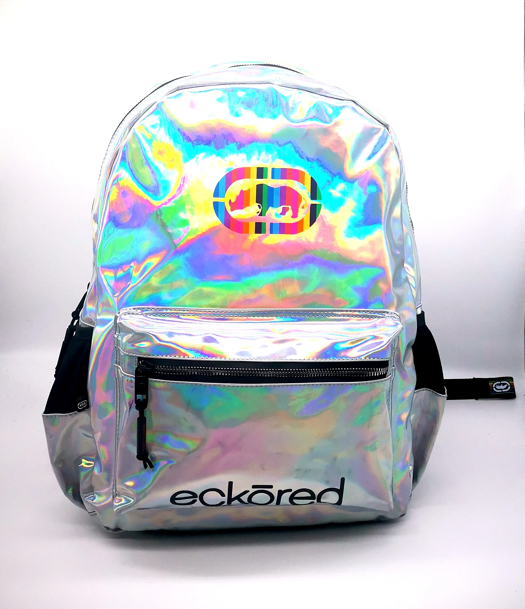 High Quality Large Capacity  Holographic  PU Back to School Bag  teenagers Backpack DayPack