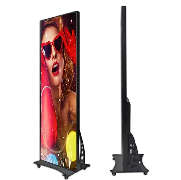BESCAN Indoor P1.86 P2.5 P3 Portable Smart Digital Video Advertising Screen LED Poster Display